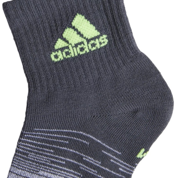 3 pairs Adidas Youth Superlite Badge of Sport Quarter Socks 6 Pack - Picture 7 of 13